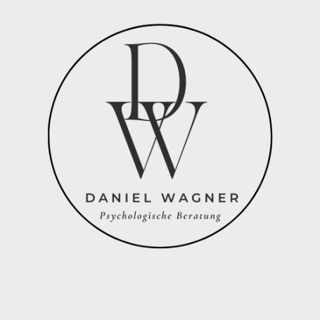 Initialien mit den Buchstaben D und W. Oben das D und unten das W. Beide überlappen sich. Darunter steh Psychologische Beratung in geschwungener Schrift